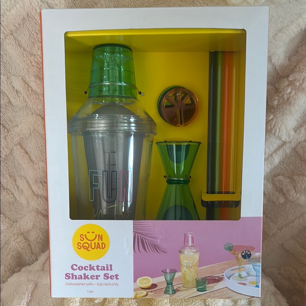 New! Sun Squad Cocktail Shaker Set